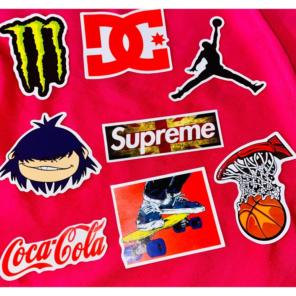 DC SUPREME Skater Sneaker Head Sticker Bundle
